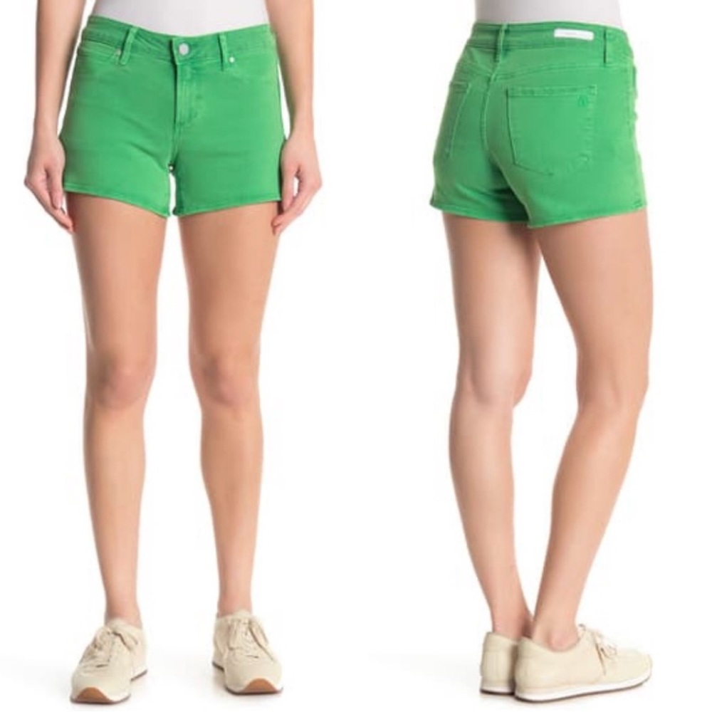 Articles Of Society Vibrant Green Jean Shorts